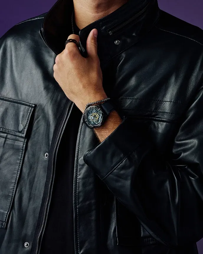 Black Panther 60th Anniversary Black Dial Silicone Strap AW1858